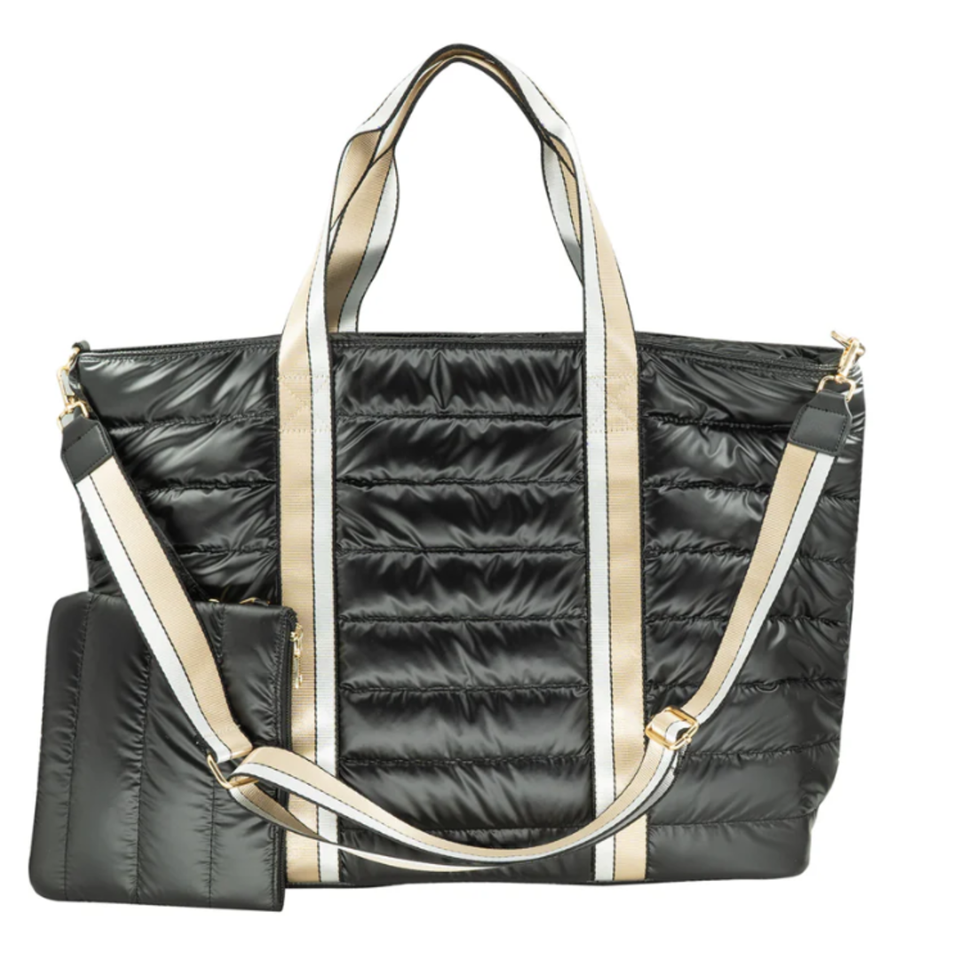 Tote Bag Puffer Metálico