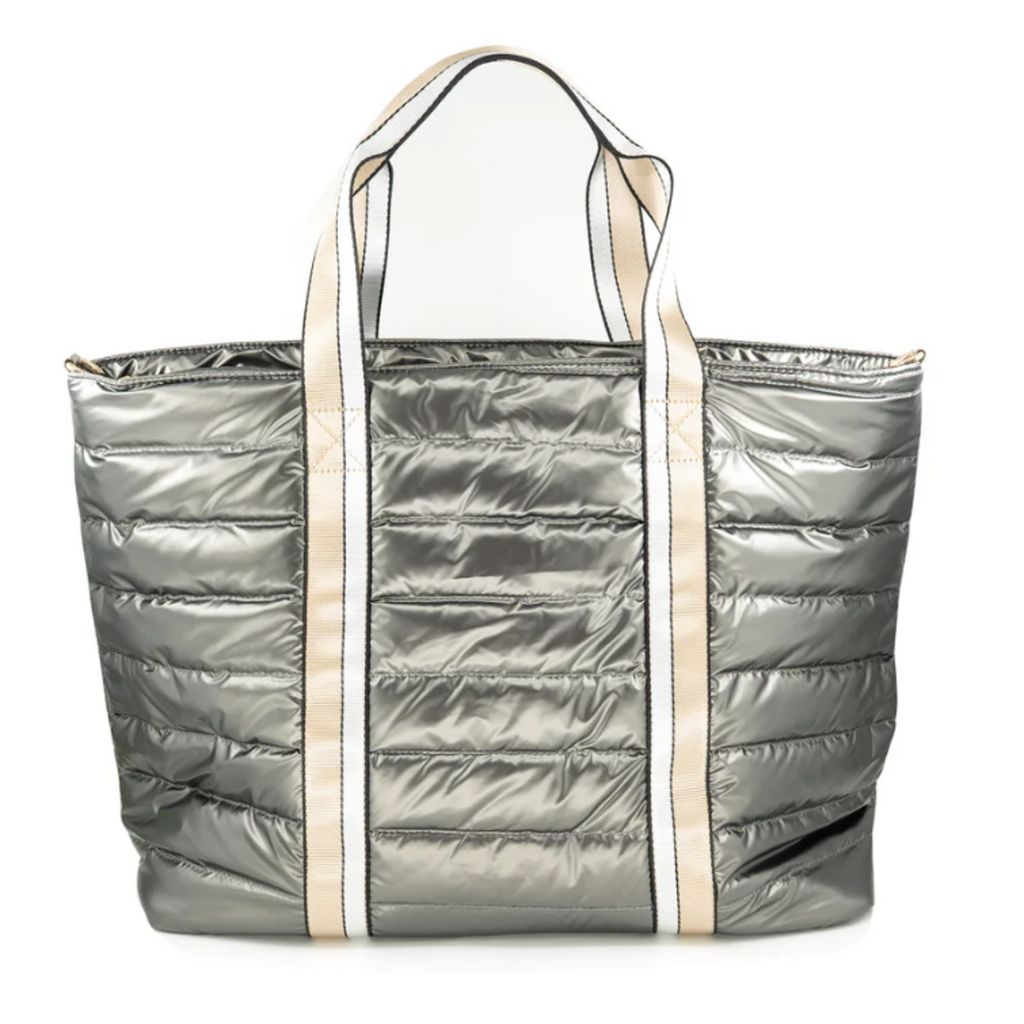 Tote Bag Puffer Metálico