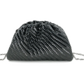 Bolso de Noche Media Luna Tejido Metálico