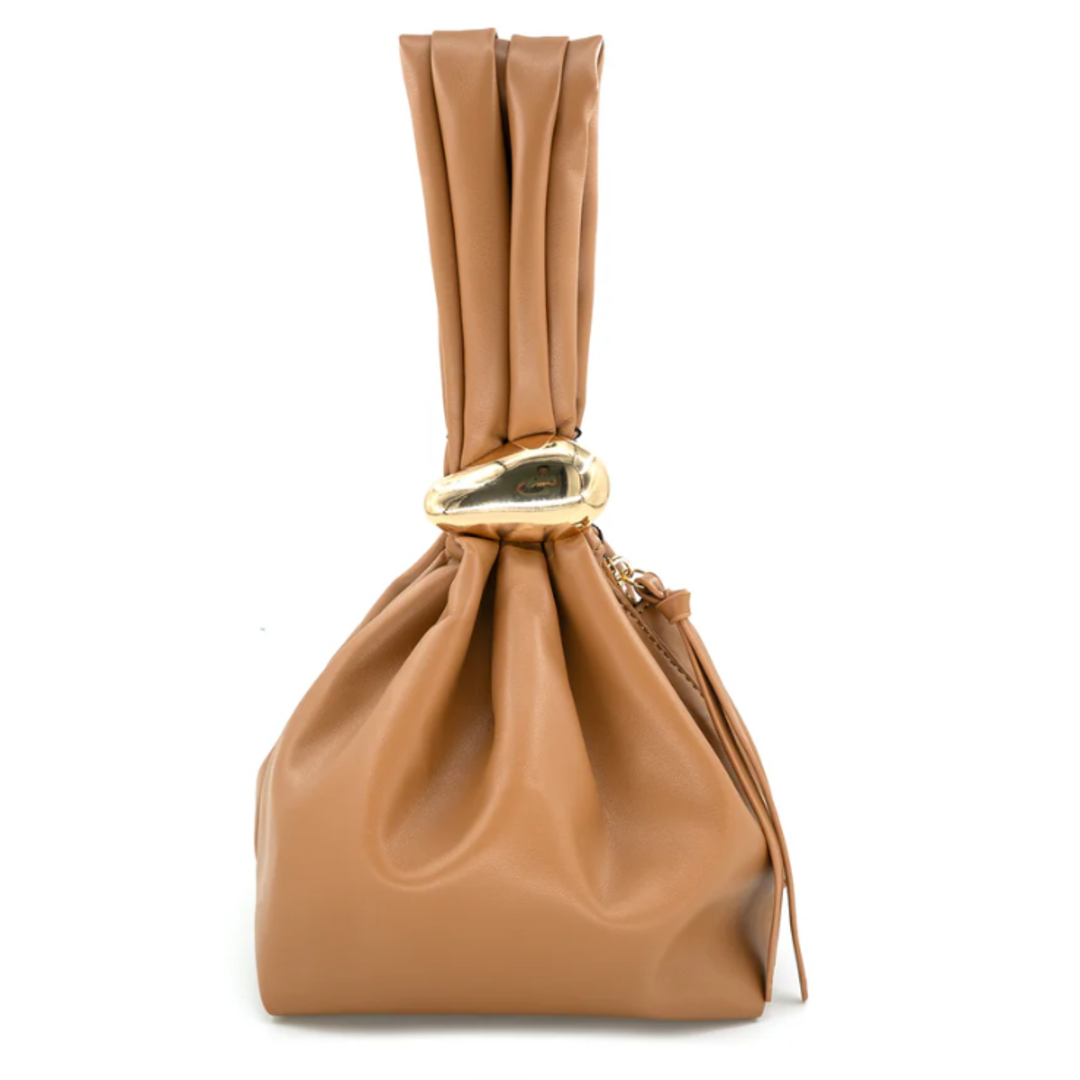 Bolso de Noche con Nudo y Metal